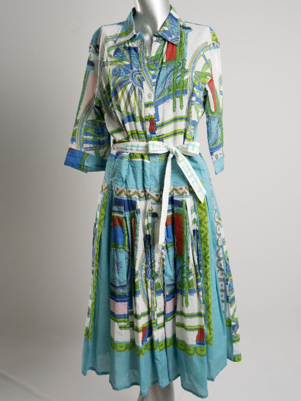 Mrs. Maisel Dress in Turquoise Hermes